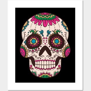 Dia De Los Muertos Day of the Dead Sugar Skull Posters and Art